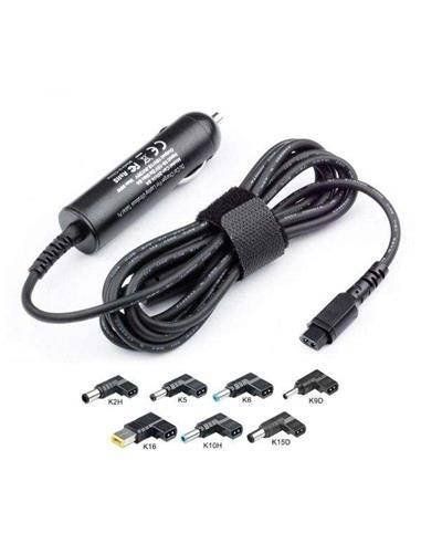 cromad alimentador universal de coche para portatil 90w con 7 clavijas cr0986