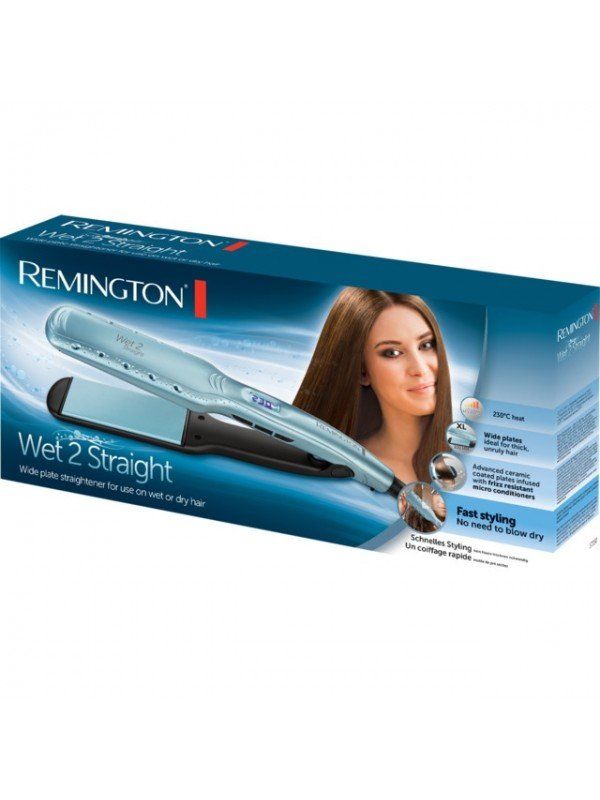 plancha de pelo remington wet 2 straight s7350