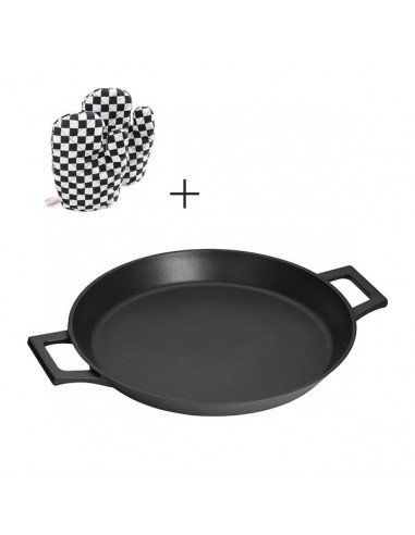 paellera absolut black 2 manoplas