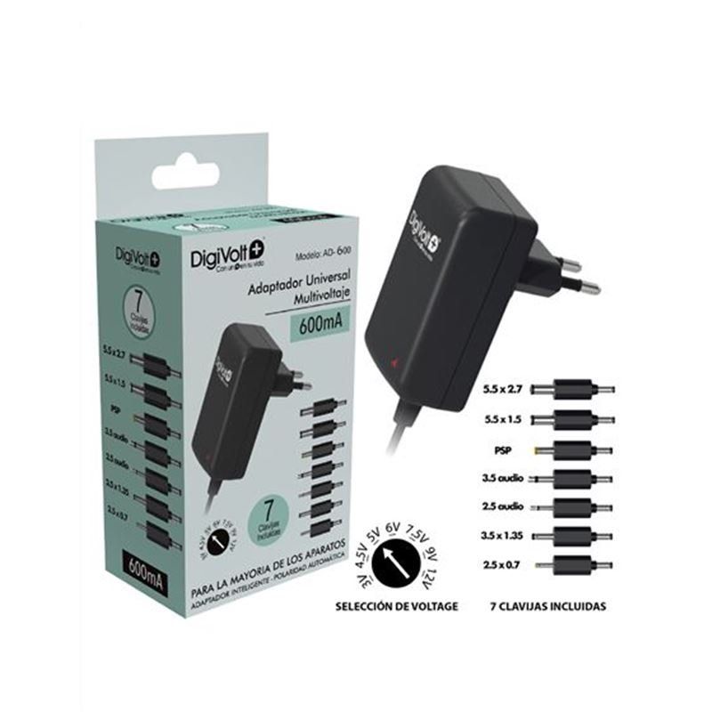 digivolt ad 600 alimentador universal 600 mah multivoltaje