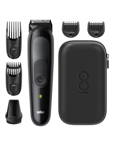 braun cortapelo afeitadora de barba styling kit 5 e limitada 6 en 1 lavable recargable mbmgk5