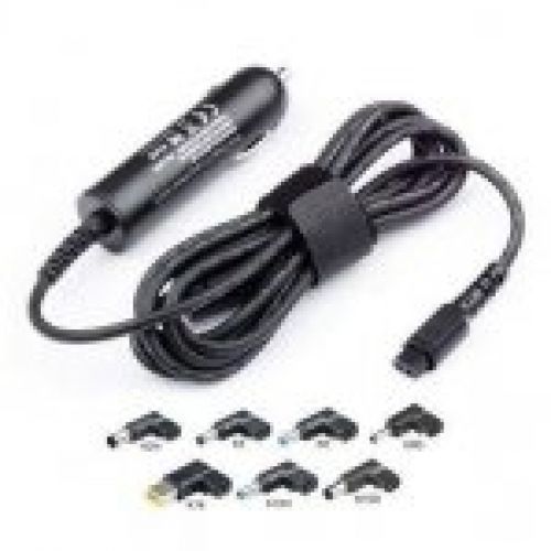 cromad alimentador universal de coche para portatil 90w con 7 clavijas cr0986
