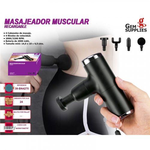 we houseware bn4275 masajeador muscular recargable