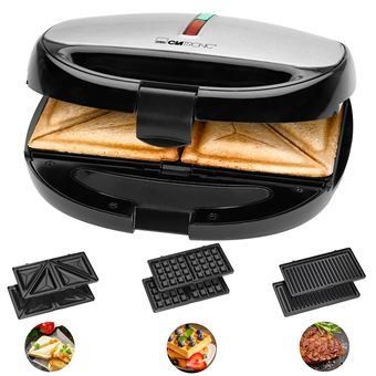 Sandwichera Clatronic ST 3670 3 en 1 de 800W