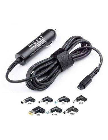 cromad alimentador universal de coche para portatil 90w con 7 clavijas cr0986